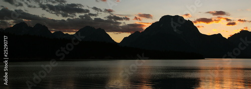 Sunset over the Tetons