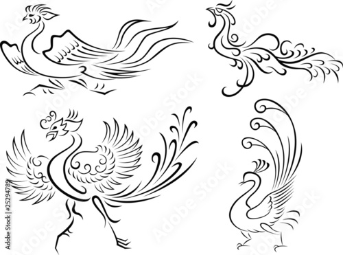 abstract phoenix illustration