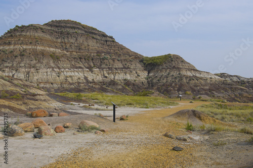 Foot path in Dinosaur Provincial Park