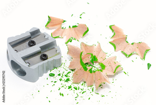 Sharpener with shavings photo