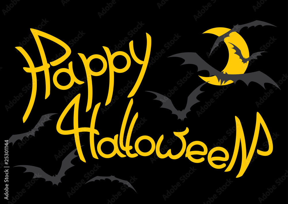 Fototapeta premium Halloween inscription
