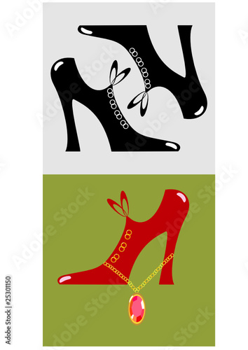 Fashionable ladies shoes