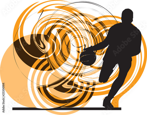 basketball player illustration