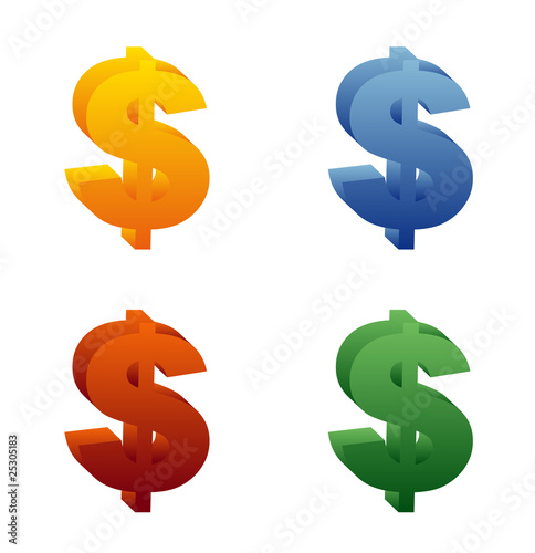 Dollarzeichen in 3D
