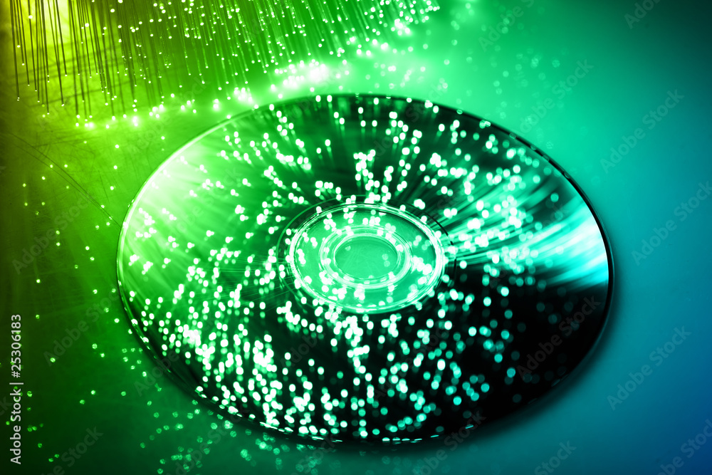 Fiber optics background with lots of light spots Fiber optics background with lots of light spots