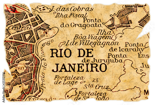 Rio de Janeiro old map