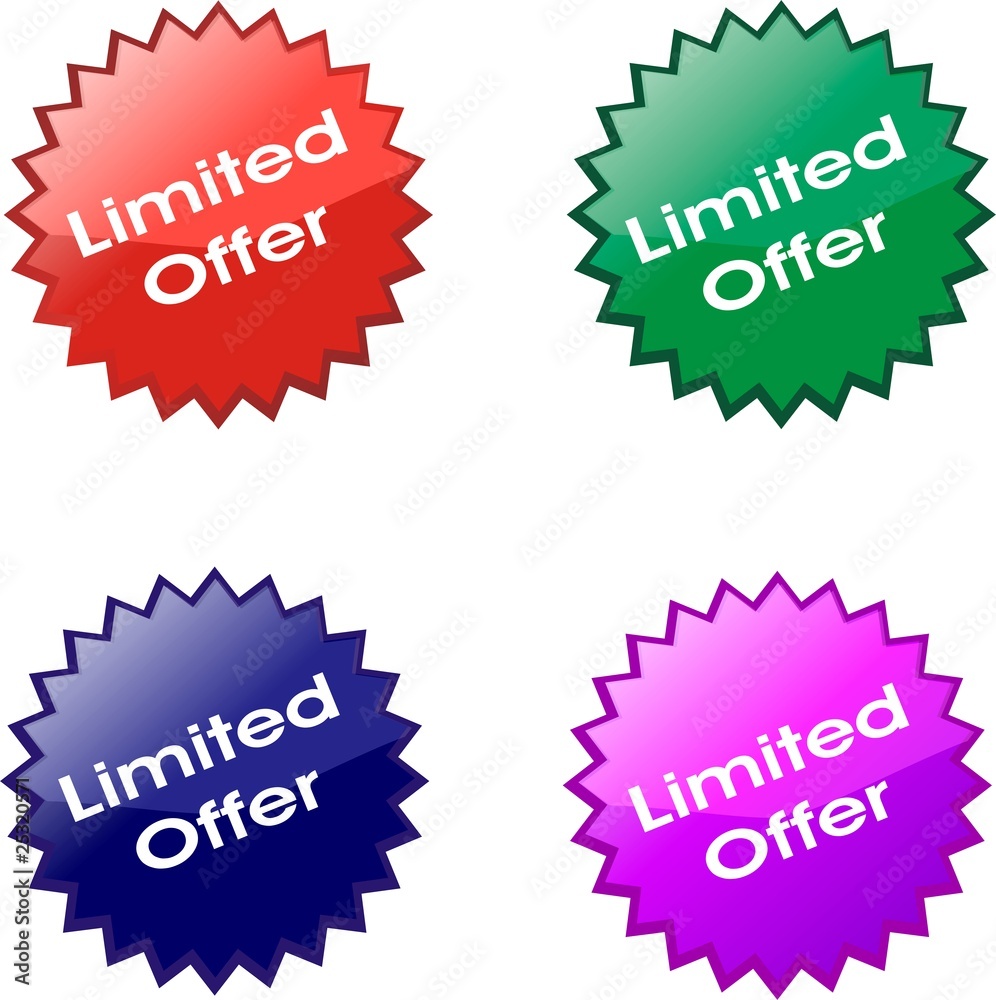 étiquettes limited offer Stock Vector Adobe Stock