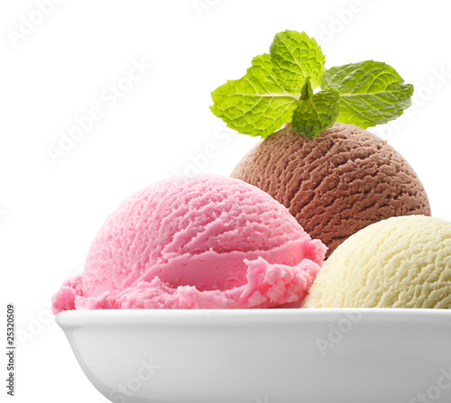 Tableau sur toile neapolitan ice cream