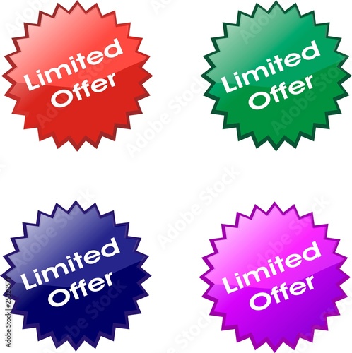 étiquettes limited offer