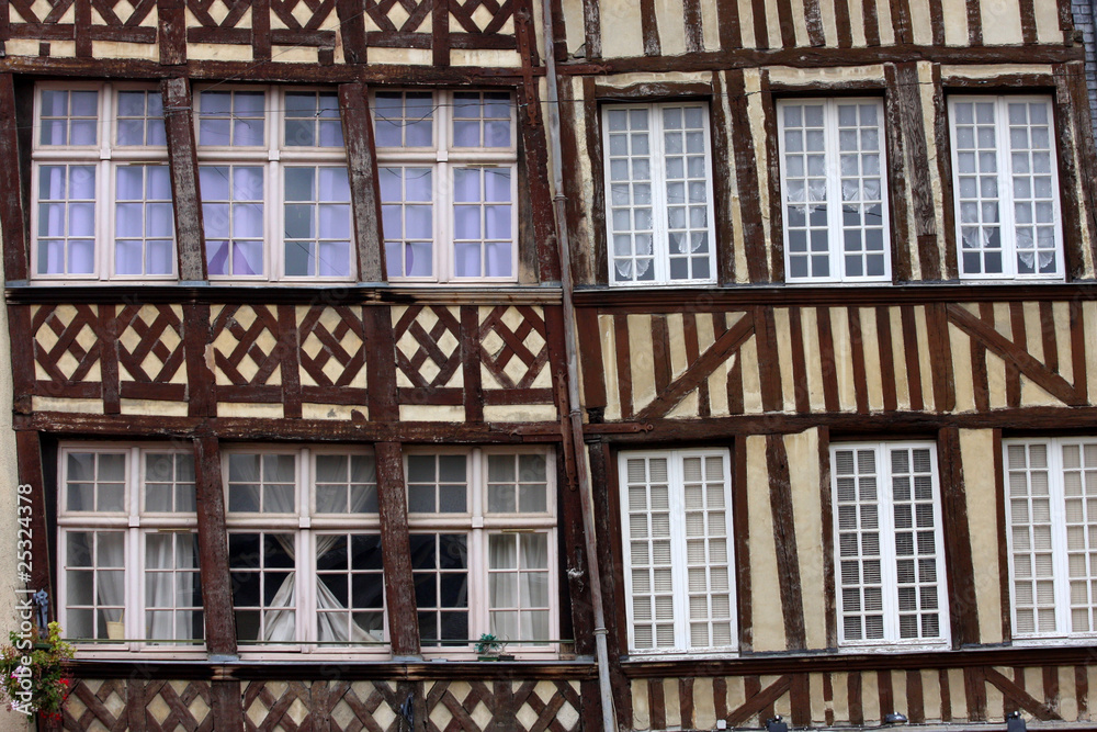 Maisons en pan de bois à Rennes