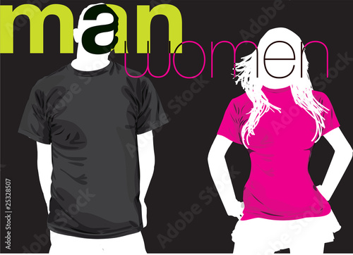 Man & Woman illustration