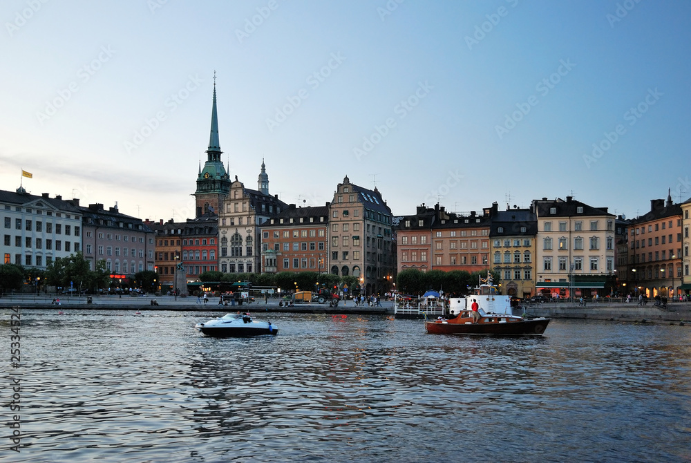 Stockholm in the evening