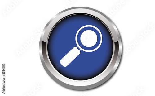 Webbutton mit Suchmutiv in blau