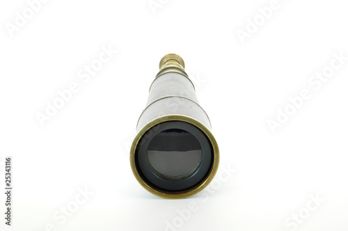 brass telescope front view