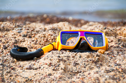 Snorkeling on the beach