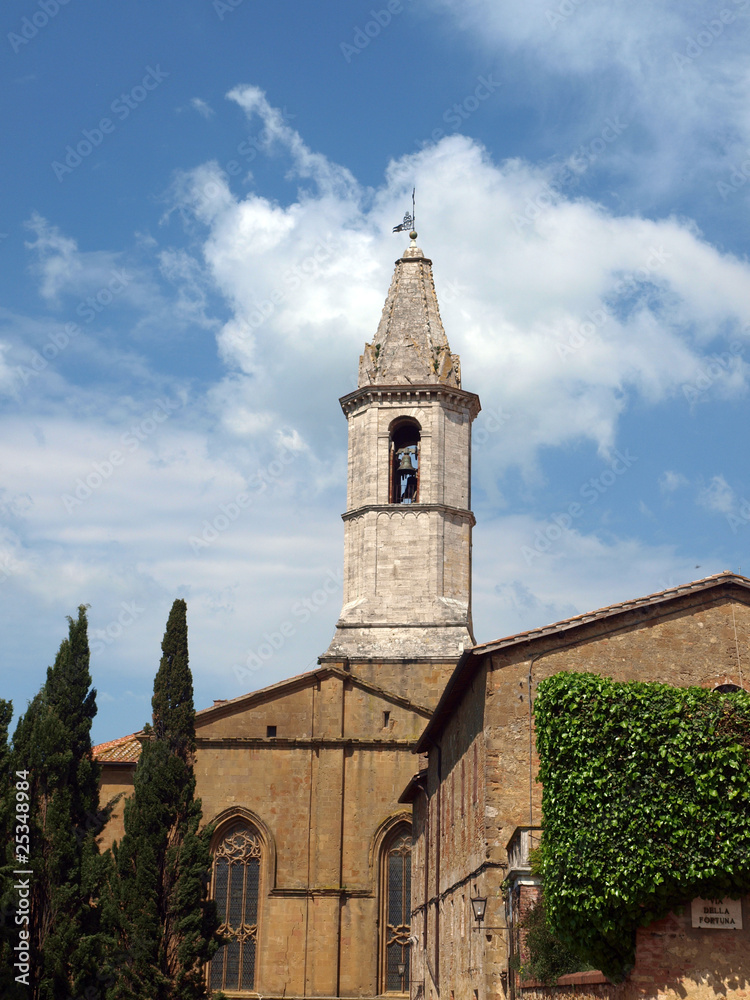 The town of Pienza is a small pearl in the Tuscan countryside.