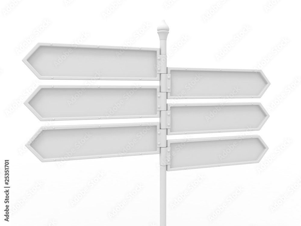 Obraz premium Empty boards. Solution