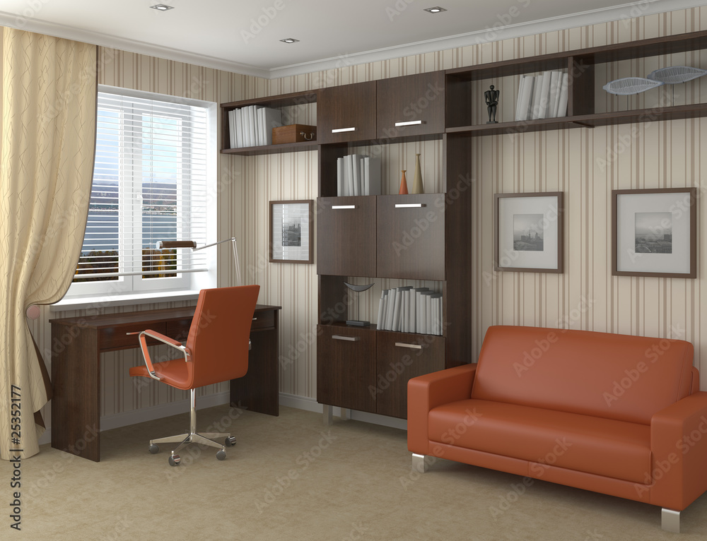 Fototapeta premium Home office.