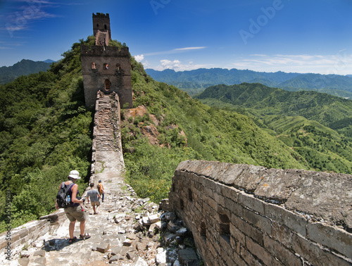 The Great Wall of China between Jinshanling and Simatai. photo