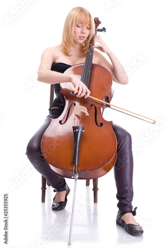 girl with a cello