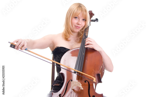girl with a cello