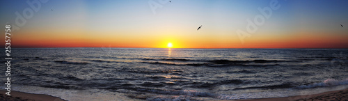 Sunrise at sea panorama © Elitsa_Zhekova