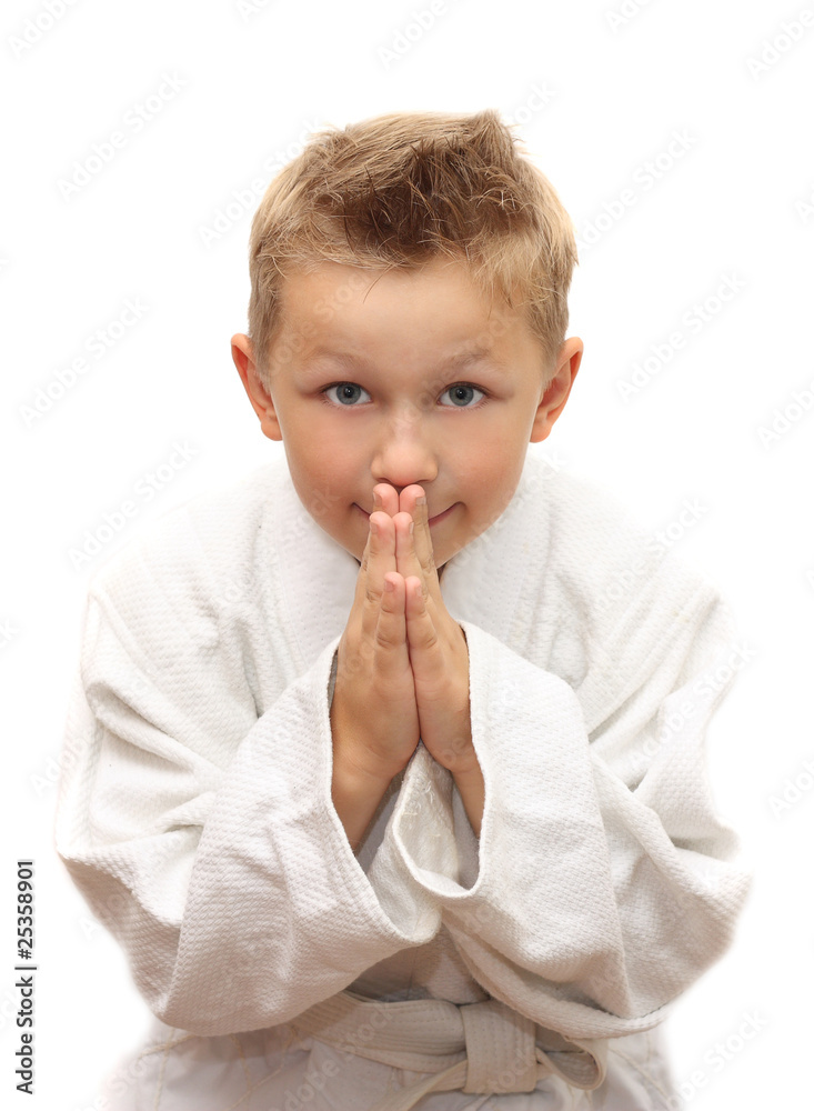 Cute young boy bowing Cute young boy bowing