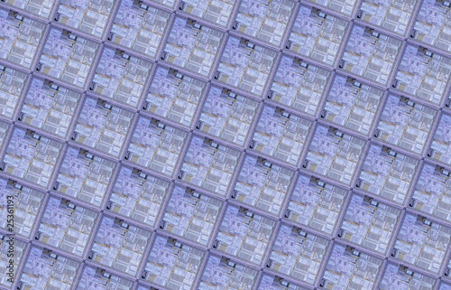 Detail of a silicon wafer