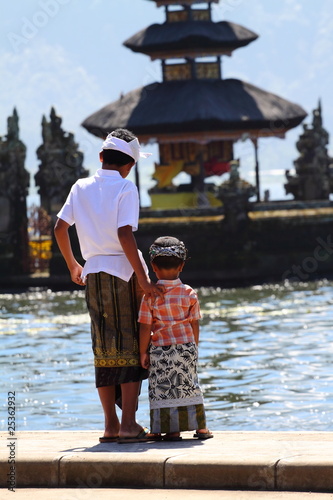 Tampak Siring Water Temple Bali Ceremony photo