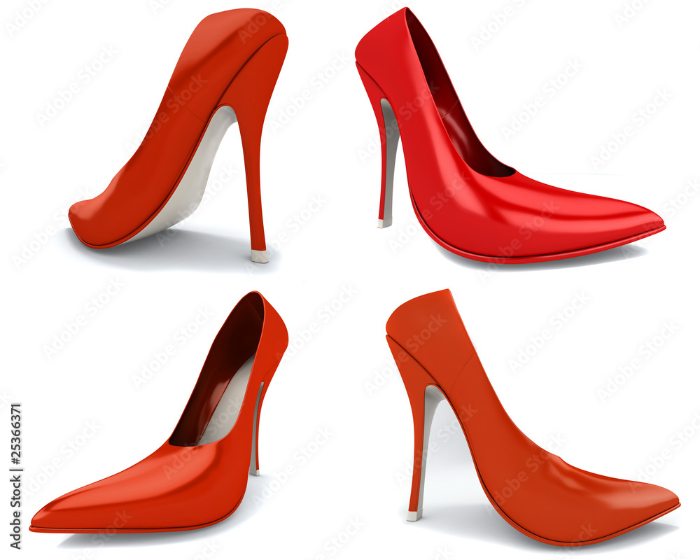 Red woman's shoe Red woman's shoe