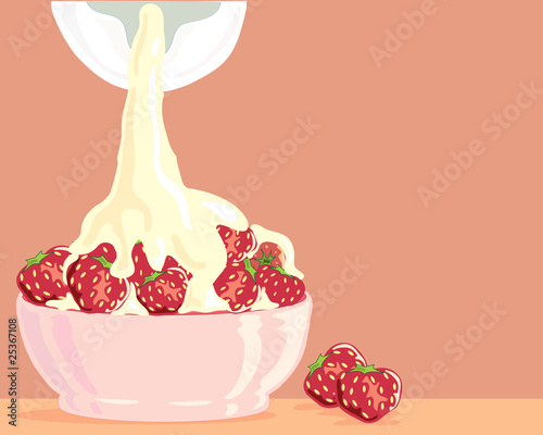 strawberries and cream