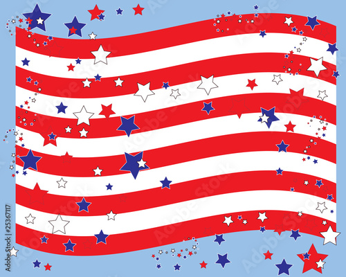 stars and stripes background