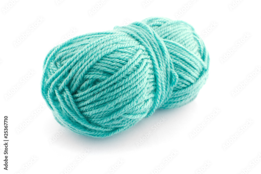 Green knitting wool Green knitting wool