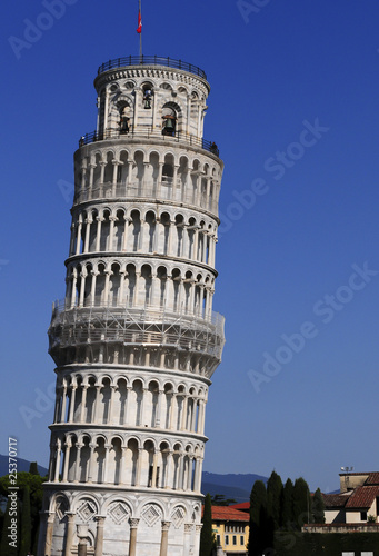 The leaning tower of Pisa