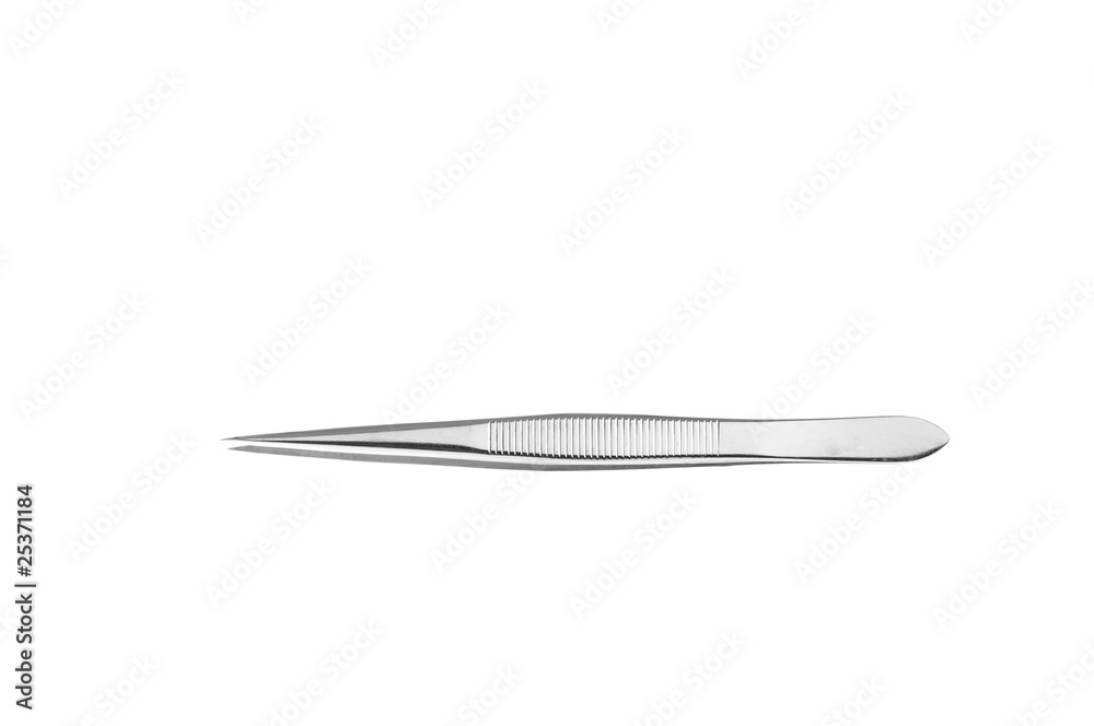 Tweezers isolated on white Tweezers isolated on white