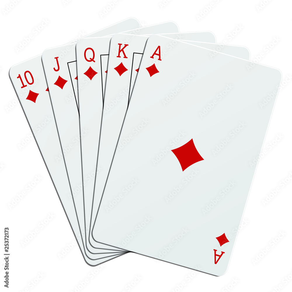 Fototapeta premium Quinte flush en carreau sur fond blanc