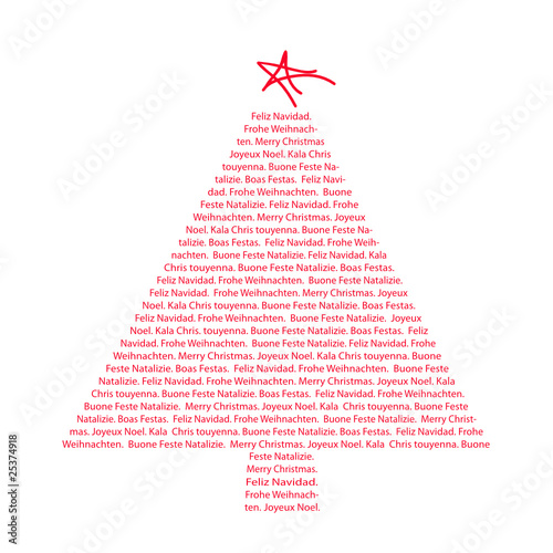 Frohe Weihnachten verschiedene Sprachen