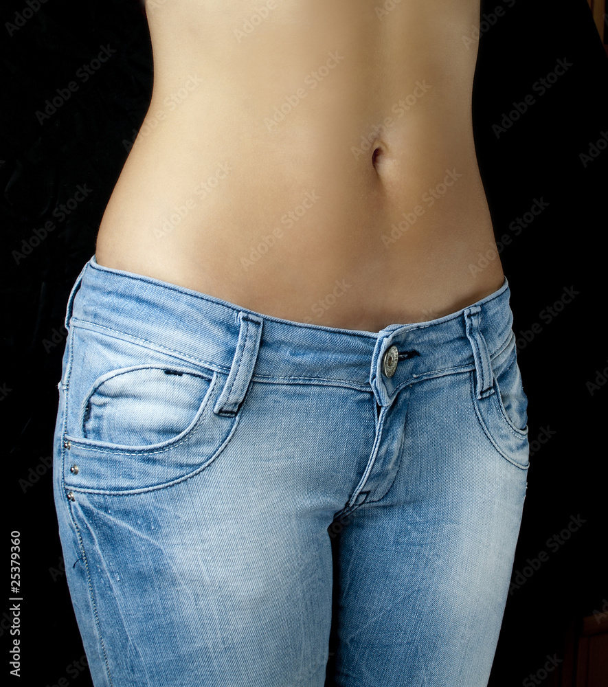 Sexy belly of a woman Фотографія Stock | Adobe Stock