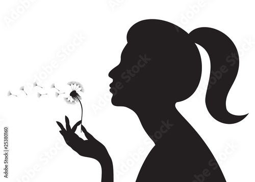 Girl with a dandelion
