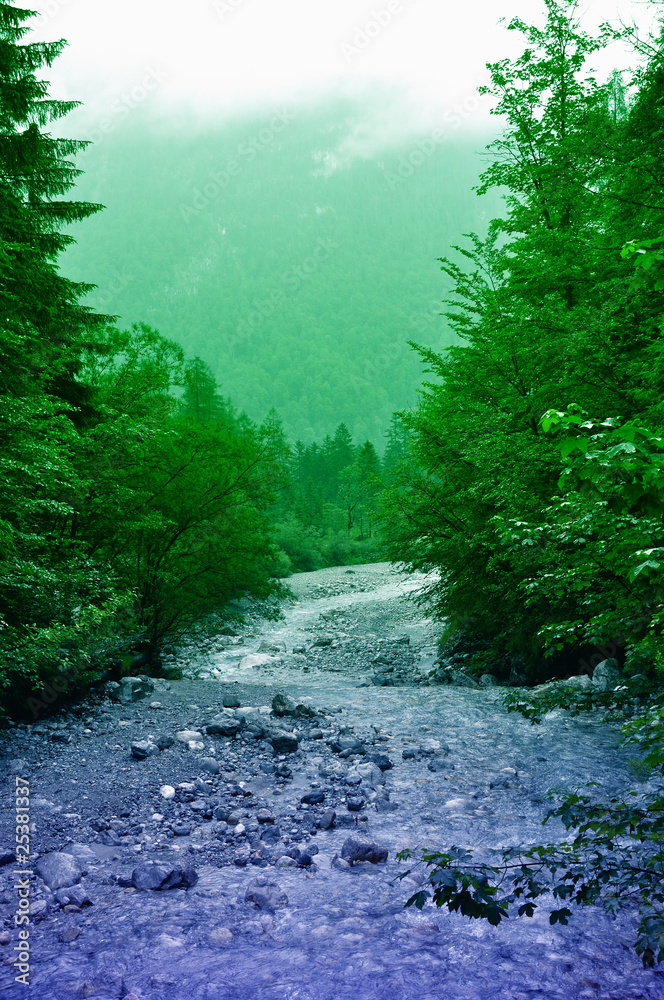 Obraz premium Rzeka Koenigssee