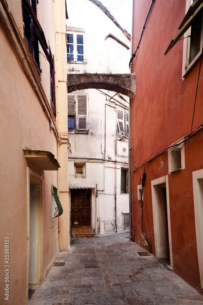 Ruelle du vieux centre de Bastia en Corse Ruelle du vieux centre de Bastia en Corse