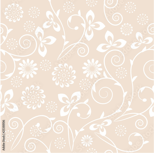 Seamless pastel floral pattern