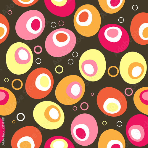 Seamless abstract pattern with circles