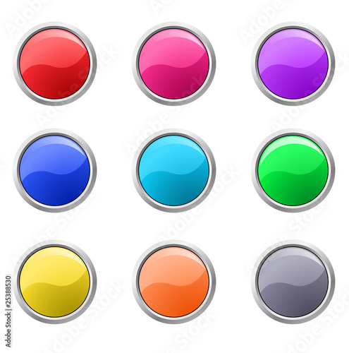 Free Download Vector glossy buttons - GFXLoad