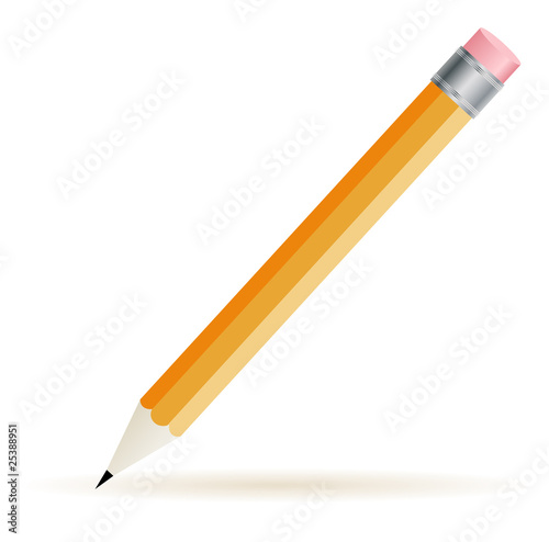 Vector realistic illustration of pencil