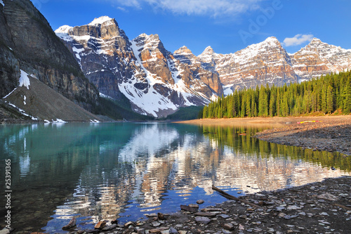 Moraine Lake Shore Sunrise