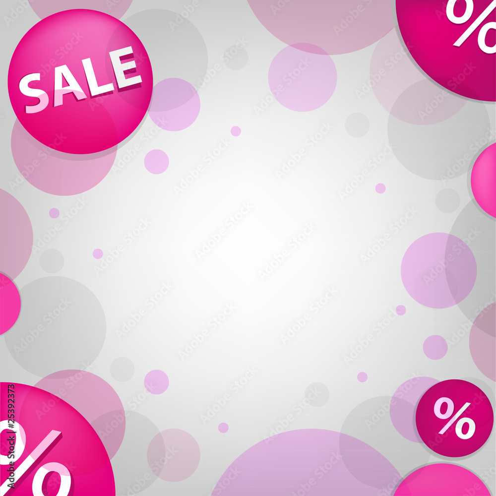 Bright Vector Sale Poster Bright Vector Sale Poster