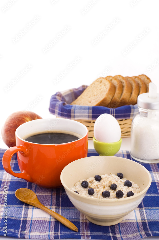 breakfast with oatmeal breakfast with oatmeal