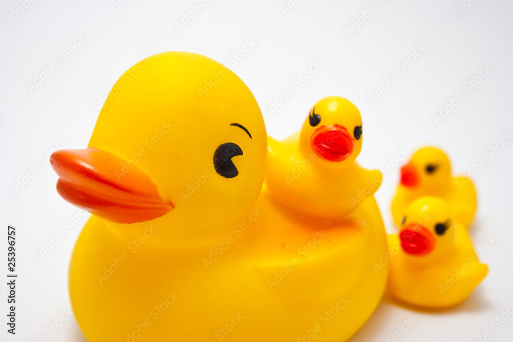 Plastic yellow duck toy