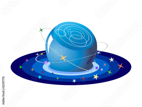 crystal ball of stars